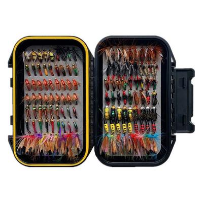 24-137Pcs Trout Nymph Fly Fishing Lure Dry/Wet Flies Nymphs Ice Fishing Lures Artificial Bait with Boxed