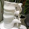 Keramische mok in de vorm van een anatomische wervelkolom, 3D-wervelkolom, skelet, origineel medisch cadeau voor artsen, verpleegkundigen en anatomieliefhebbers.