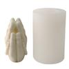 Cylinder Silicone Crafts Mould, 3D Geometric Candle Mold Candle Decorations Tool