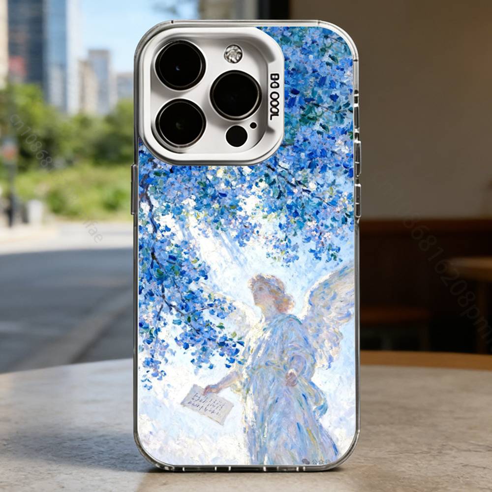 

Artistic style of angels Case for iPhone17 16 15 14 13 12 11 Pro Max Plus Air 16E X XR XS Max Hard Shockproof Bumper Cover iPhone15Plus