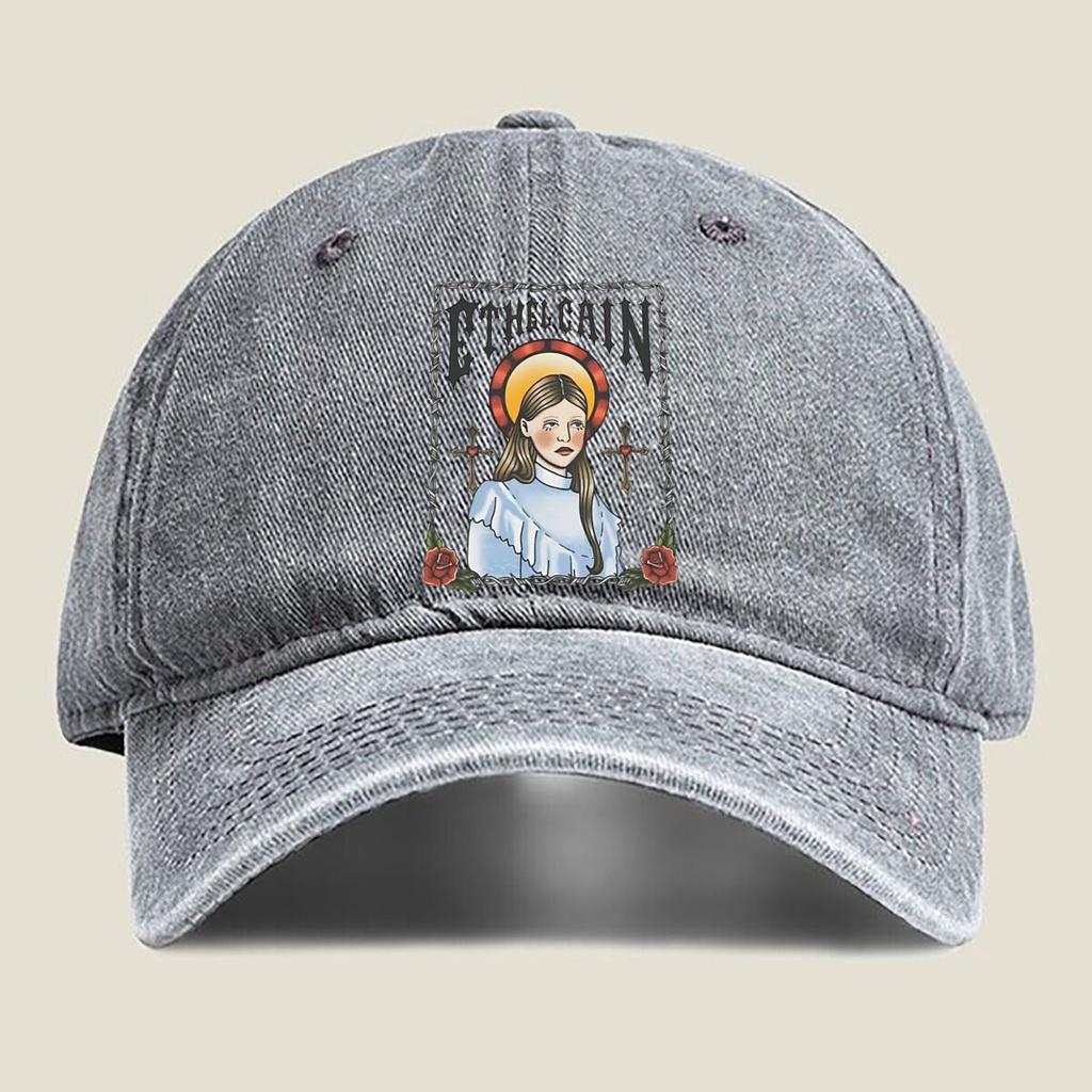 Ethel Cain Portrait Fashion Washed Baseball Cap Hat Outdoor Activities