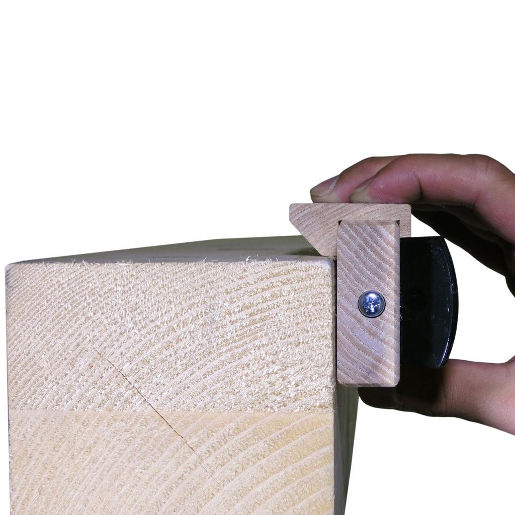 Yamatani Seisakusho Rokubei Replaceable Blade Single Planer and Ruler, 42mm, 45° 90°