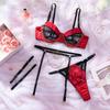 Autumn/Winter Color Block Lace Mesh Bra Set: Sexy & Stylish