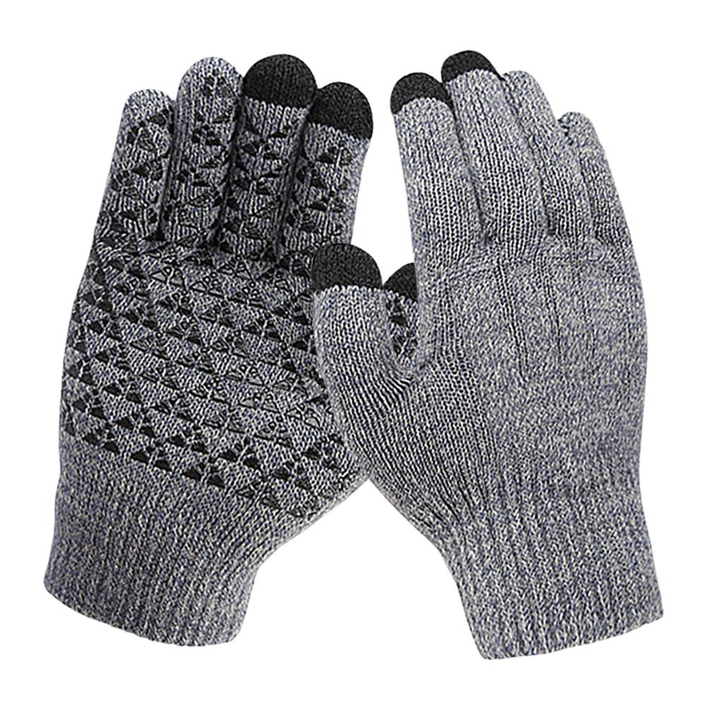 USB Heating Gloves Touch Screen Electric Heated Gloves Knitted Gloves Hand Warmer for Backpacking Mountaineering Riding Camping