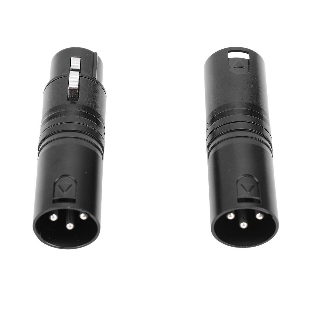 XLR Adapters Male to Male and Male to Female 3 PIN Balanced XLR Coupler Connector for Live Streaming Studio Stage