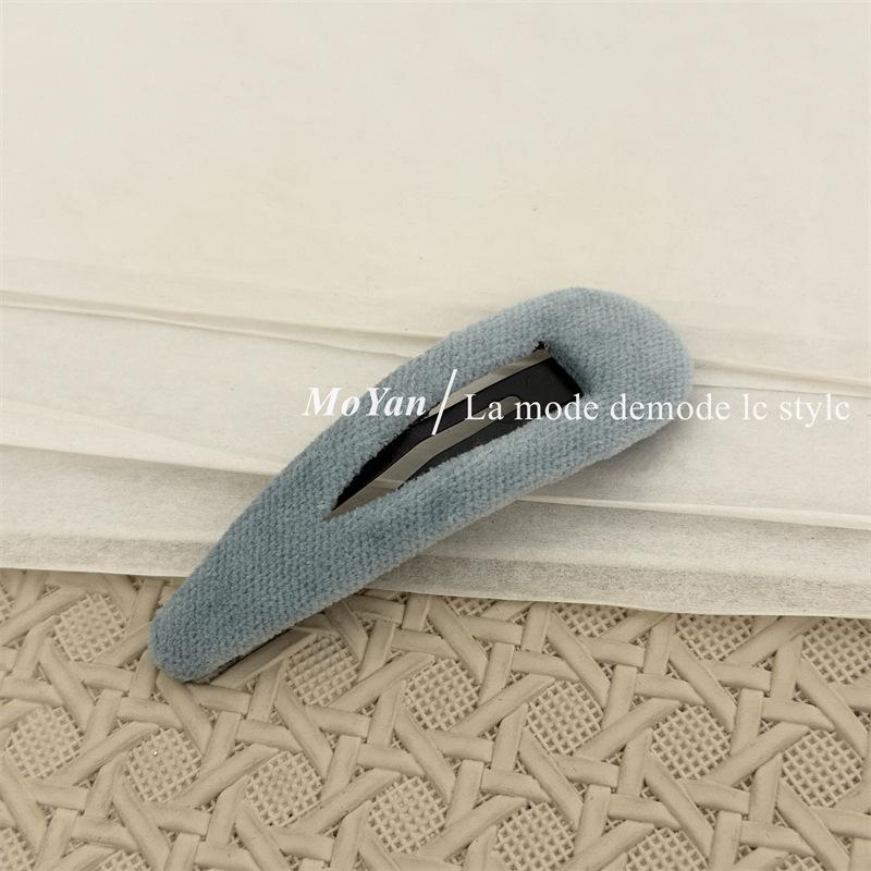 Korean Version Retro Minimalist Fabric Hair Clips for Elegant Side-parted Hair, Side-byside Hair Clips, Versatile Hair Accessories