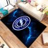Tapete Padrão com Logo do Tampa Bay Lightning, Tapete Antiderrapante Adequado para Sofás de Sala de Estar e Quarto