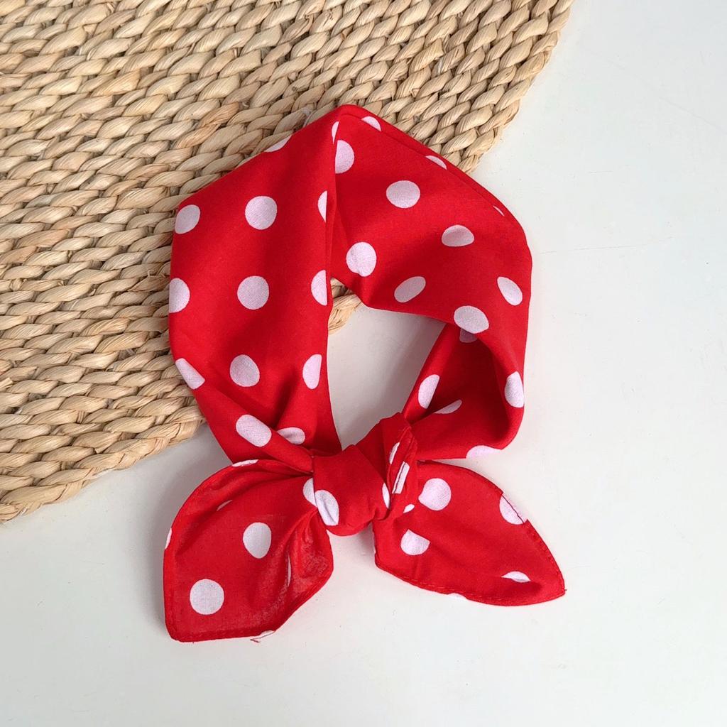 Quadratisches Tuch aus reiner Baumwolle Imitation Blaudruck Baumwoll-Taschentuch Kleines Seidentuch Retro Ethno Stil Schal Sommer Atmungsaktives Halstuch