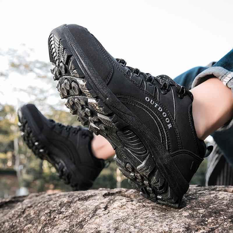 Outdoor Hiking Shoes Men Anti-slip Sports Shoes Men Lace-up Lightweight Comfortable Soft Breathable Casual Sport Shoes