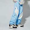 Li Ning Color Block Reflective Knit Sports Pants Unisex Bottoms New-Aurora-Blue Off-White AYKT591-3