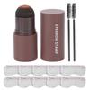 One Step Eyebrow Stamp Shaping Kit Long Lasting Waterproof Eyebrow Powder Set for MakeupLight Brown