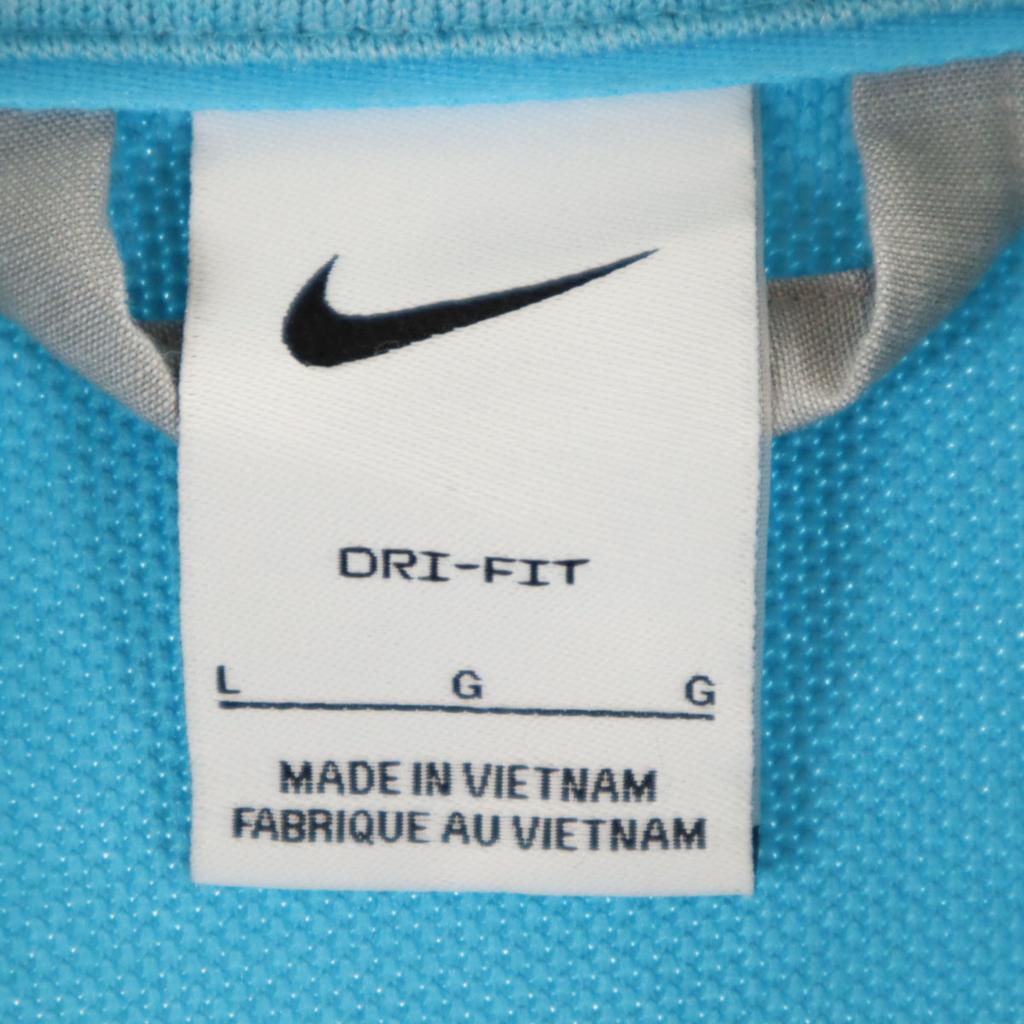 Nike Golf Long Sleeve Player Half Zip Wear L Light Blue DRI-FIT Men's Used