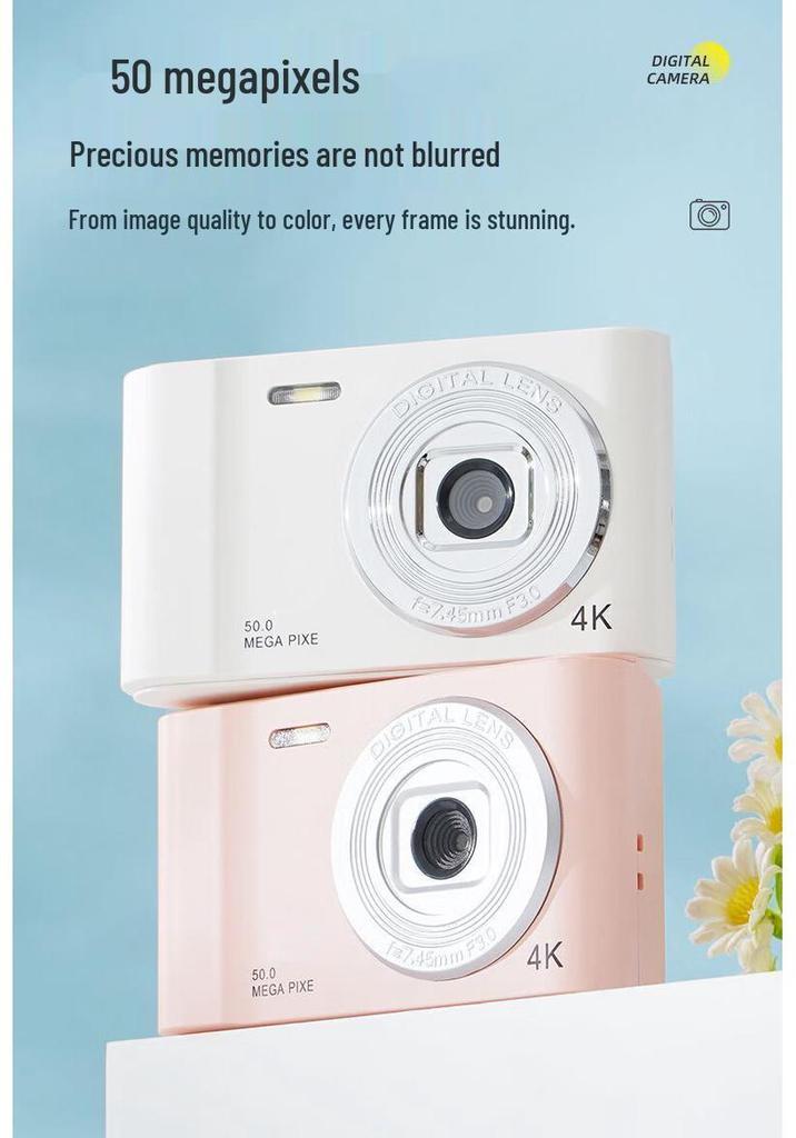HD Dual-Lens Student Retro Digital Camera - High Pixel Entry-Level D01