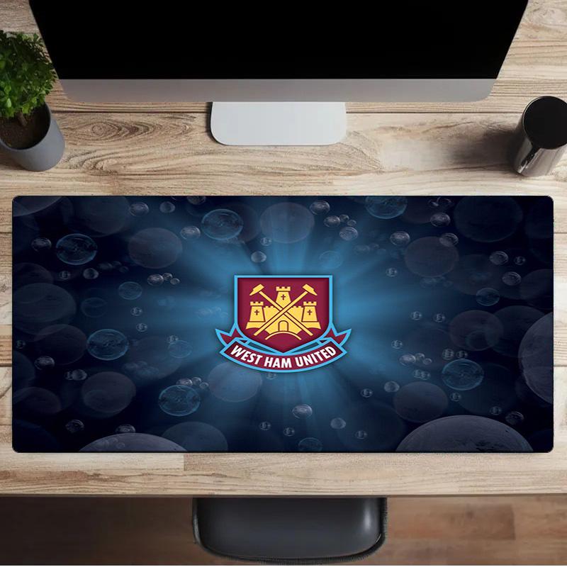 Tappetino per mouse con stemma West Ham United, Tappetino per mouse, Tappetino per mouse da gioco, Tappetino per tastiera, Decorazione da scrivania per computer portatile, Regalo per fan, Regalo di compleanno