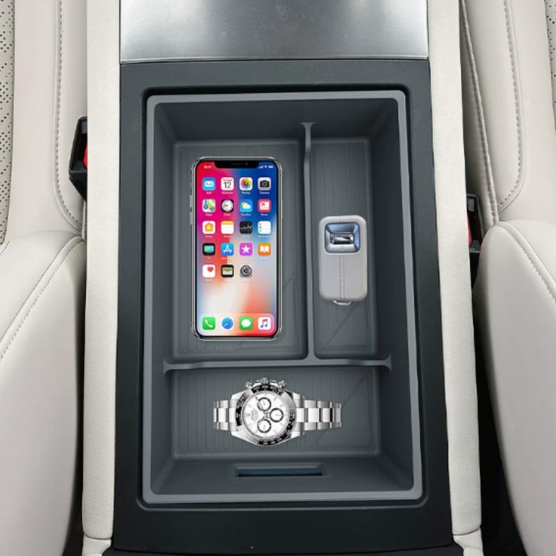 For ZEEKR 7X 2026 Center Console Silicone Armrest Storage Box Interior Styling Modified Accessories