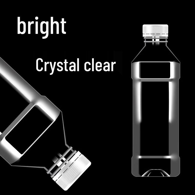 Disposable Transparent Plastic Bottle with Lid - Half Jin Size, Food-Grade for Mineral Water or Juice