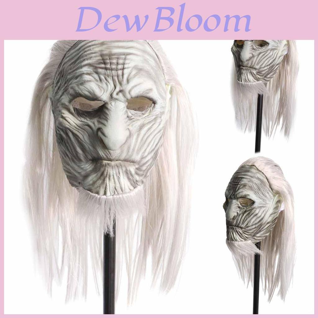 Atemberaubende Game Of Thrones White Walker Nachtkönig Latexmaske mit realistischen langen Haaren