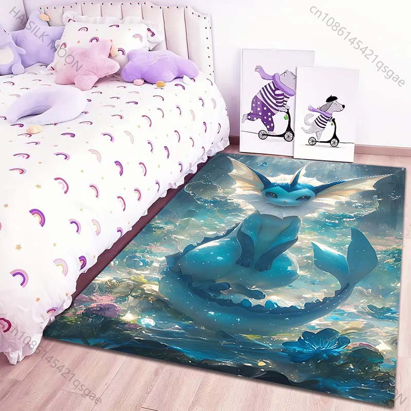 Classic 17 Styles P-Pokemon Eevee Cartoon Carpets Rug for Living Room Bedroom Bedside Floor Mat Area Rug Home Decor Potdemiel
