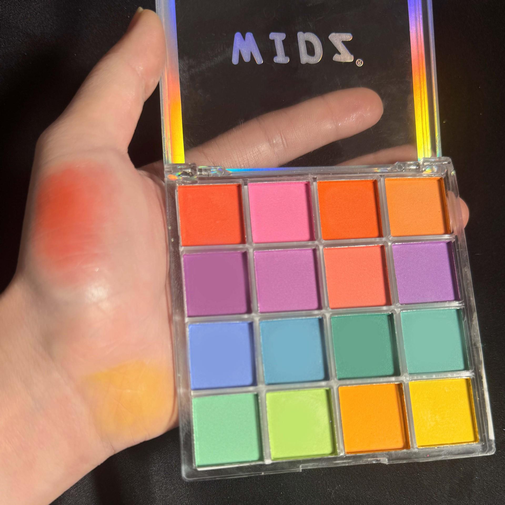 

Палетка теней для век «Фея» 16 цветов: Яркие мерцающие и матовые оттенки для креативного макияжа в европейском и американском стиле