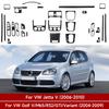 Dla VW Jetta V Golf V MK5 R32 GTI Plus Variant, Panel panelu zmiany biegów konsoli środkowej samochodu, Naklejka dekoracyjna z włókna węglowego bocznego nawiewu