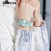 Sanda Unisex Quartz Watch with Calendar, Fashionable Silicone Waterproof Wristwatch for Teens