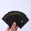 Color Black Gold Rose Playing Card Game Group Playing Cards Waterproof Plastic Poker Suit Magic Package Board Game Party Gift