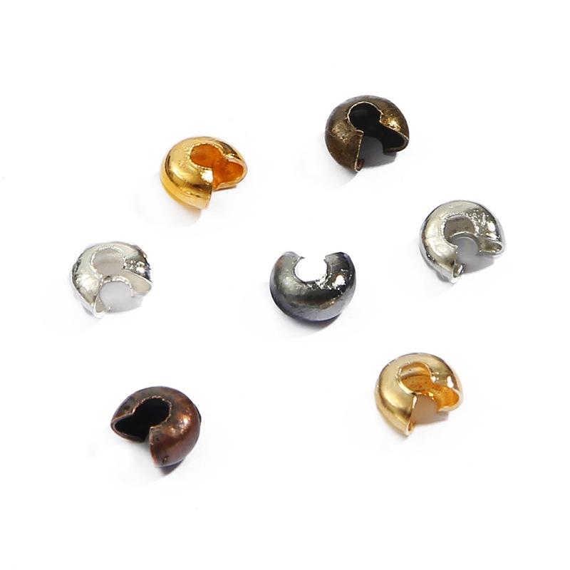 100pcs Round Covers Crimp End Beads Stopper Spacer Beads for DIY Jewelry Making 100pcs Round Covers Crimp End Beads Stopper Spacer Beads for DIY Jewelry Making