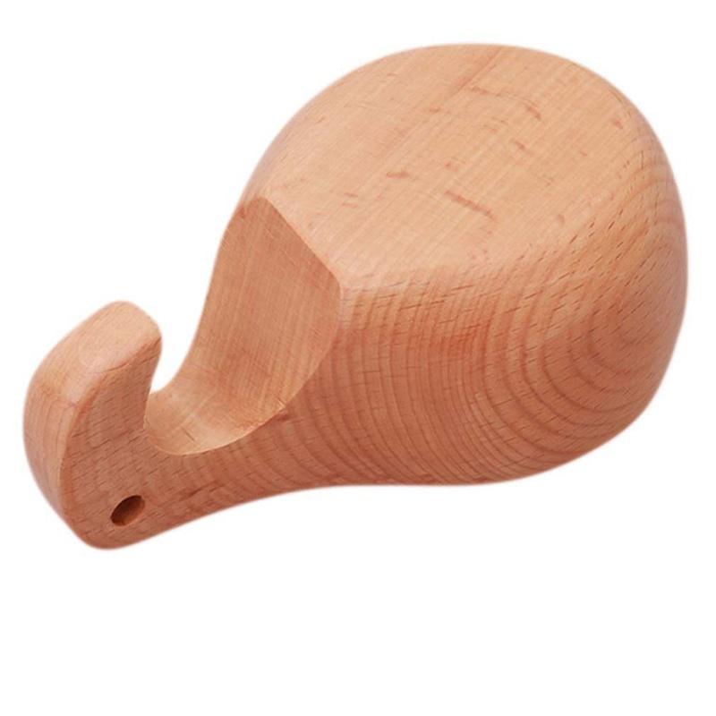 Beech Single Hole Double Hole Elephant Nose Shape Wooden Coffee Cup Home Decoration