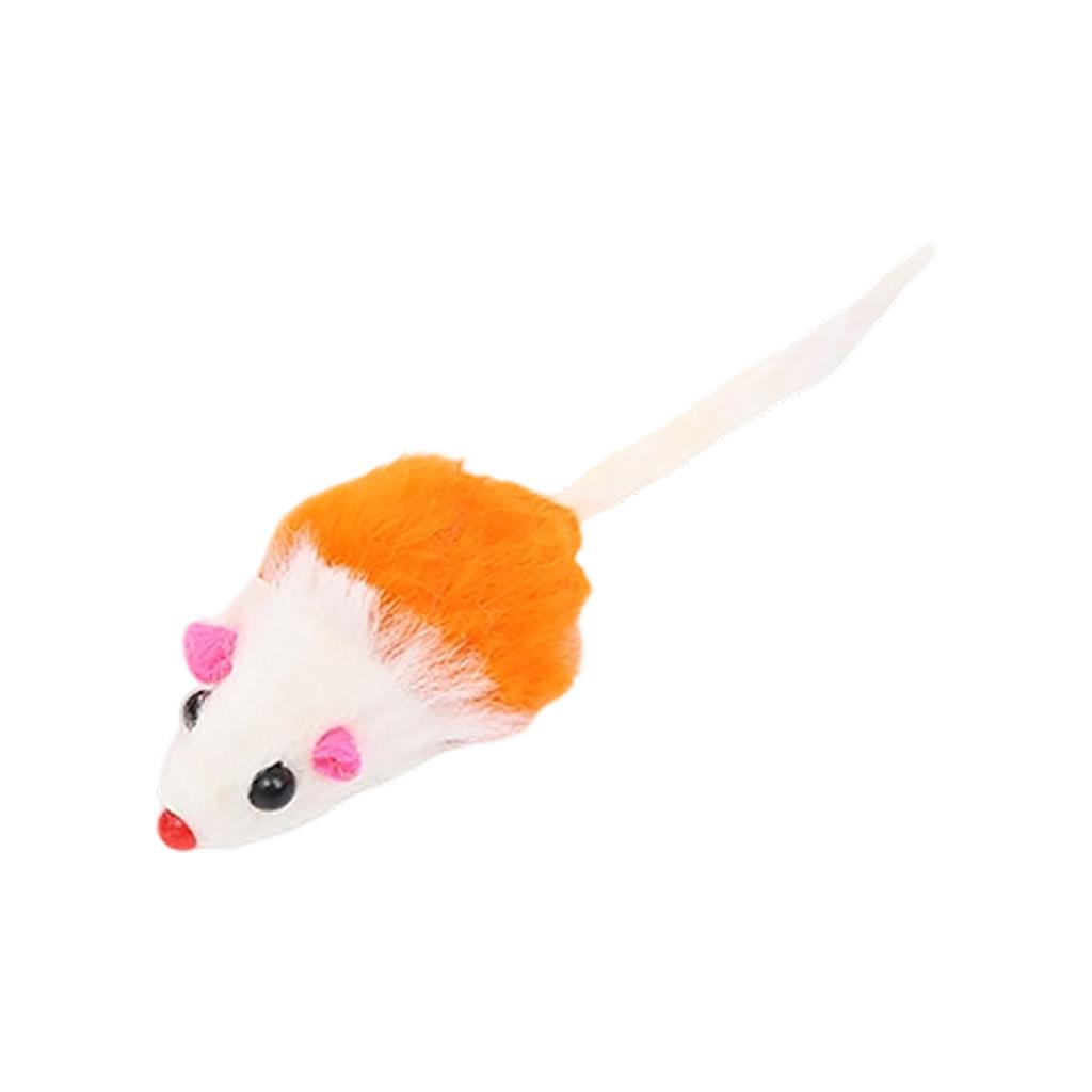 Furry Sound Mouse Pet Toy, Small Plush Mice For Interactive Play In Assorted Colors