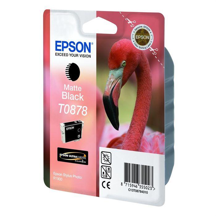 Epson T0878 Flamant rose Cartouche d'encre Noir mat