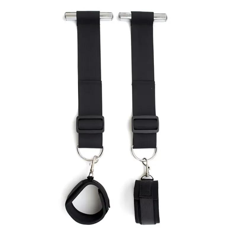 Adult Game Adjustable Bdsm Restraint Strap Handcuffs Wrist & Ankle Cuff Sex Restraint Neck Flirt Sex Toys For Women Man Sex Shop