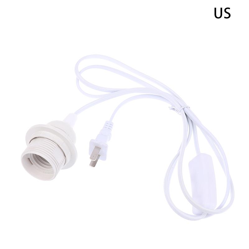 1,8M EU/US Zástrčka E27 Plné závity Patice žárovky Držák Napájecí kabel Závěsné svítidlo LED Svítidlo Zásuvka Kabel Adaptéry S vypínačem