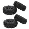 4pcs 1.9in RC Wheel Rims Tires Set For 1 10 RC Crawler Car Universal RC Crawler Wheel Rims Rubber Tires RC Accessories