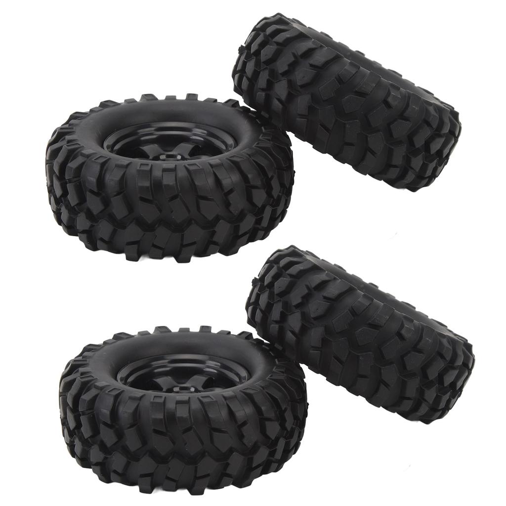 4pcs 1.9in RC Wheel Rims Tires Set For 1 10 RC Crawler Car Universal RC Crawler Wheel Rims Rubber Tires RC Accessories