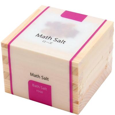 Kabegami Kakumei Masu Salt, Bath Salts with Rose and Happy Birthday Designs, Herbal Sea Salt, Made In Japan from Japanese Cypress, 60g