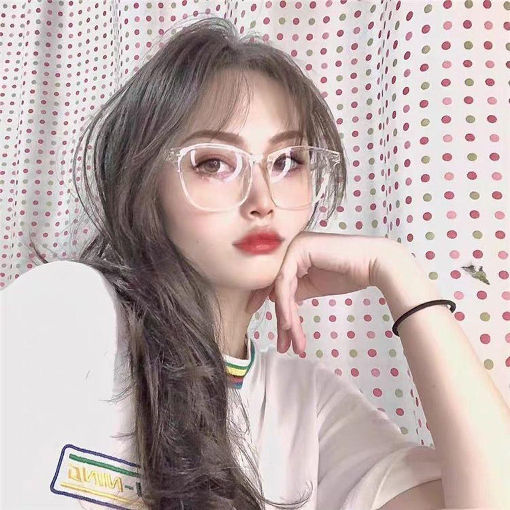 Big Round Frame Optical Glasses Computer Eyeglasses Anti-blue Light Glasses Round Eyewear