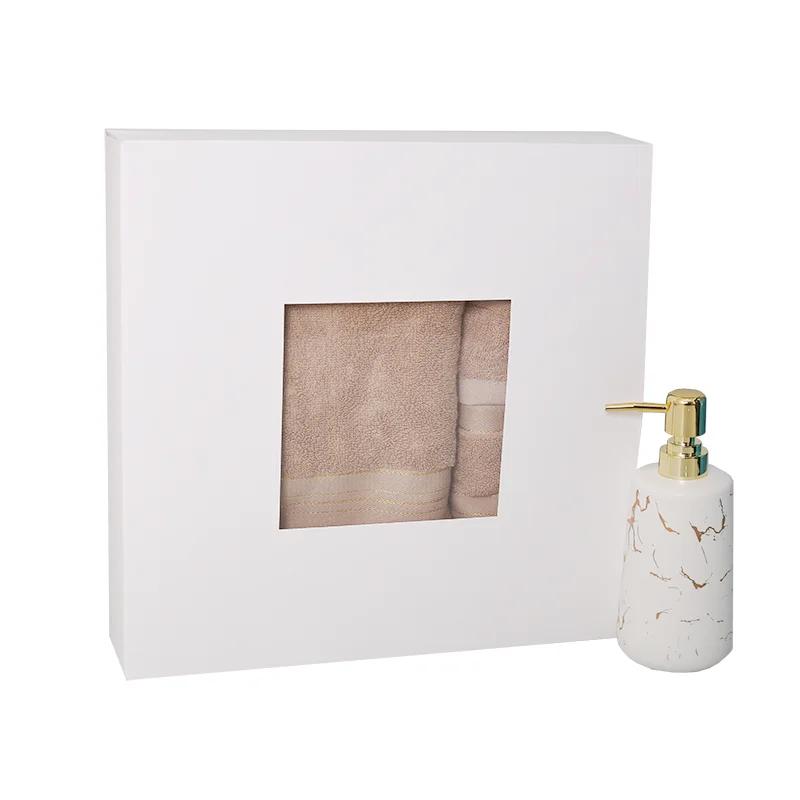 

Набор банных полотенец из 3 предметов из чистого хлопка, набор мягких впитывающих полотенец для взрослых, подарочная коробка, большое пляжное полотенце, полотенце для ванной 3pcs