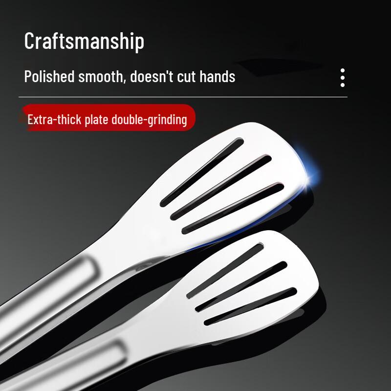 Zhaoran 9-inch 304 Stainless Steel Food Tongs