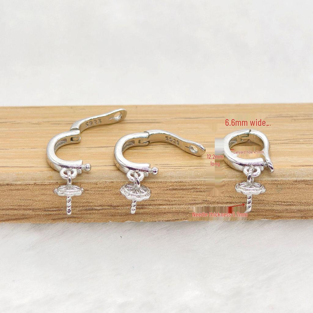 2025 Sterling Silver S925 Pearl Agate Bead Rope Universal Buckle Holder