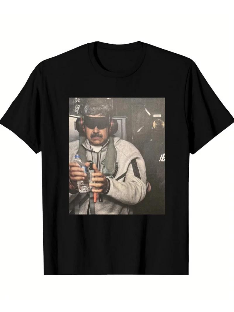 

Nicolas Maduro Handcuffed on Warship Graphic T-shirt 2026 Summer Men s T-shirt Cotton T-shirt Men s Women s T-shirt M