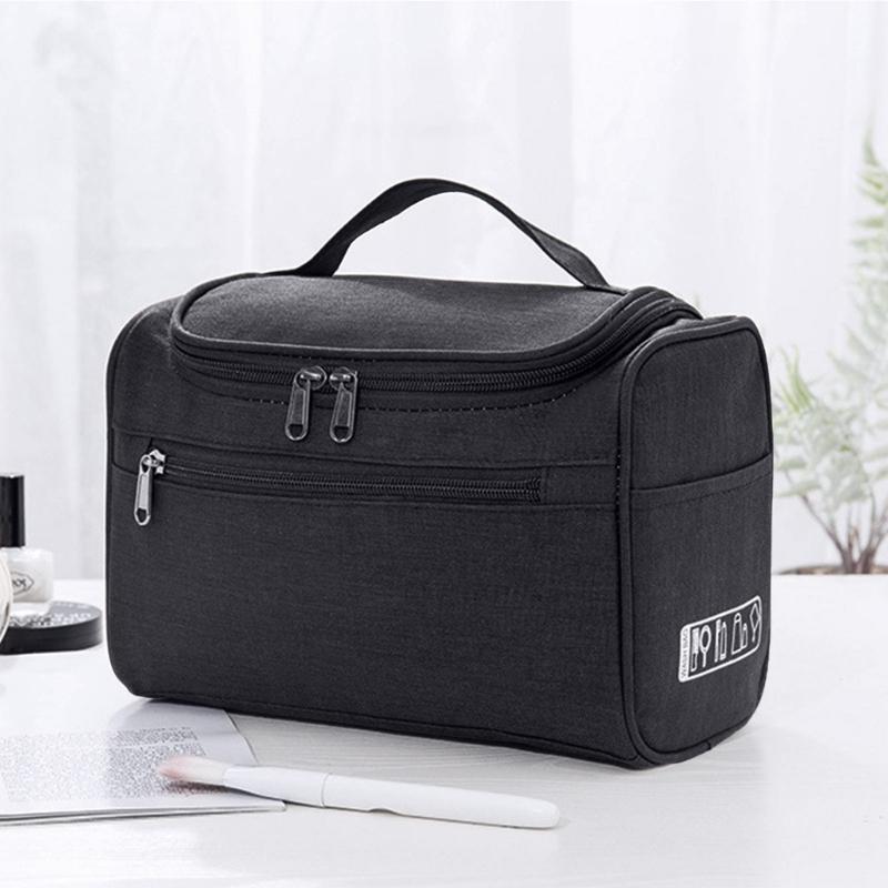 Portable Organizer Bag for Toiletry Necessaries Waterproof Handbag Travel Bag Zipper Hand Carry Bag Cosmetic Storage Bag