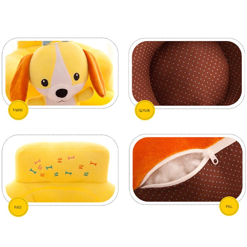 Infant Safety Seat Soft Stuffed Animal Baby Sofa Plush Baby Cushion Feeding Chair Learning To Sit Kids Back Support Plush Toy