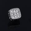 Fake Piercing Strong Magnetic Ear Clip For Men Iced Out Zircon Hip Hop Punk Silver Magnet Earrings Women Gifts OHE127-5
