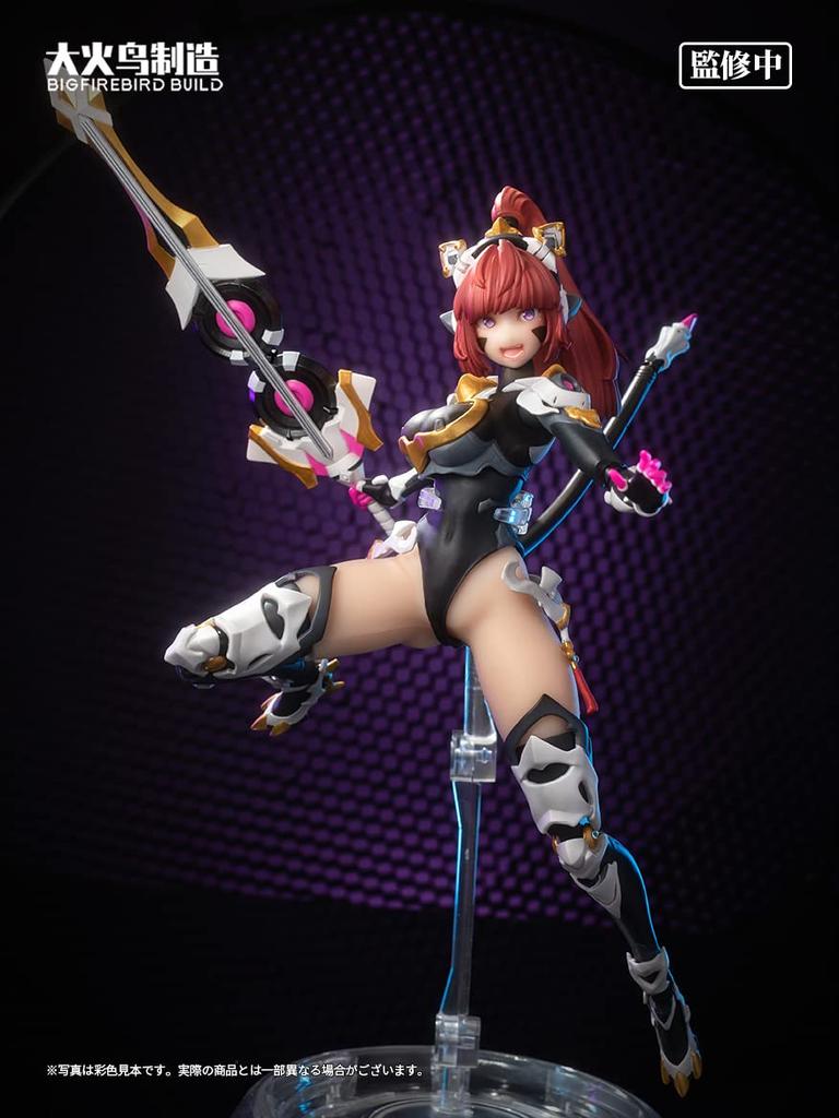 BIGFIREBIRD BUILD Cat Lady 001 Sunflower scale painted movable figure "Science Team" 1/9 PVC&ABS&POM&alloy&silicon