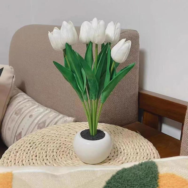 Dimmbares LED-Tulpen-Nachtlicht Blumenstrauß für Schlafzimmer-Dekoration