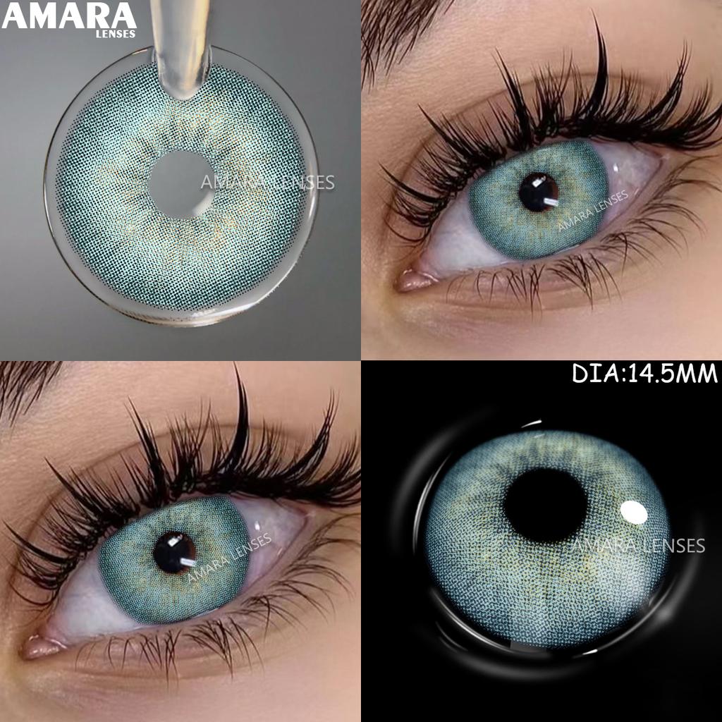 EYESHARE Natural Green Contacts Lenses for Eyes Brown Colored Lenses Gray Pupils Blue Lenses Yearly Colorful Makeup Eye Contact