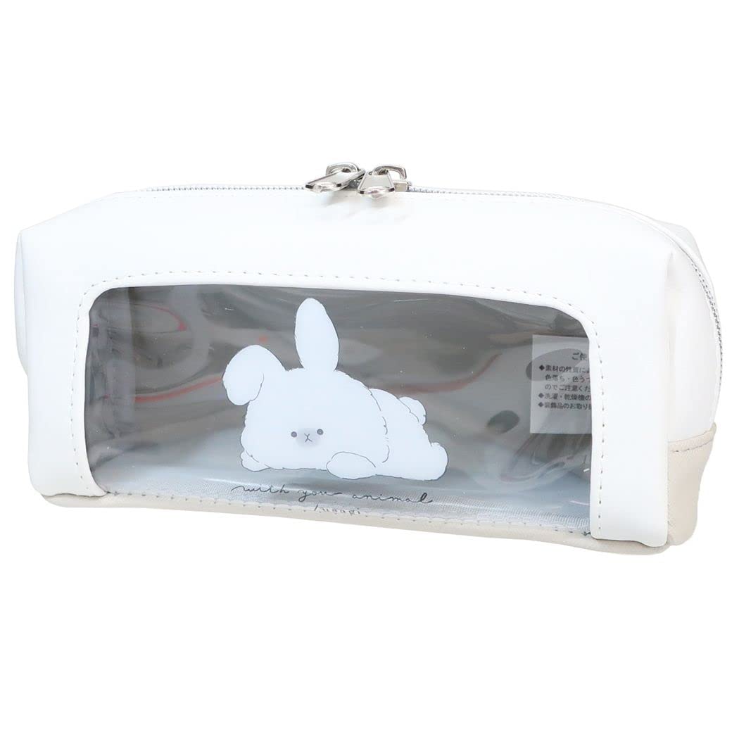 

Kamiojapan WITH YOU ANIMAL Window BOX Pen Pouch Rabbit