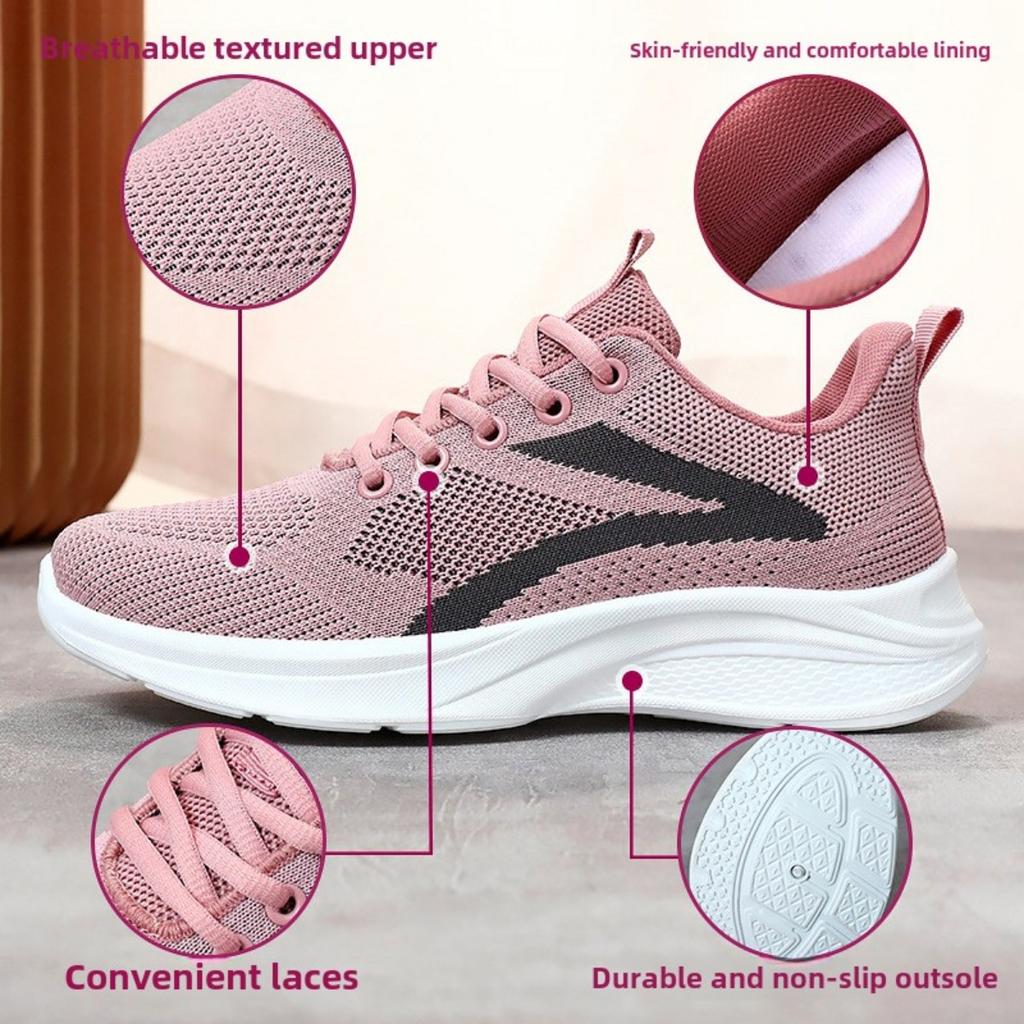 Shoes Women, Spring New Lightweight Sports Shoes, Running Shoes Casual Shoes