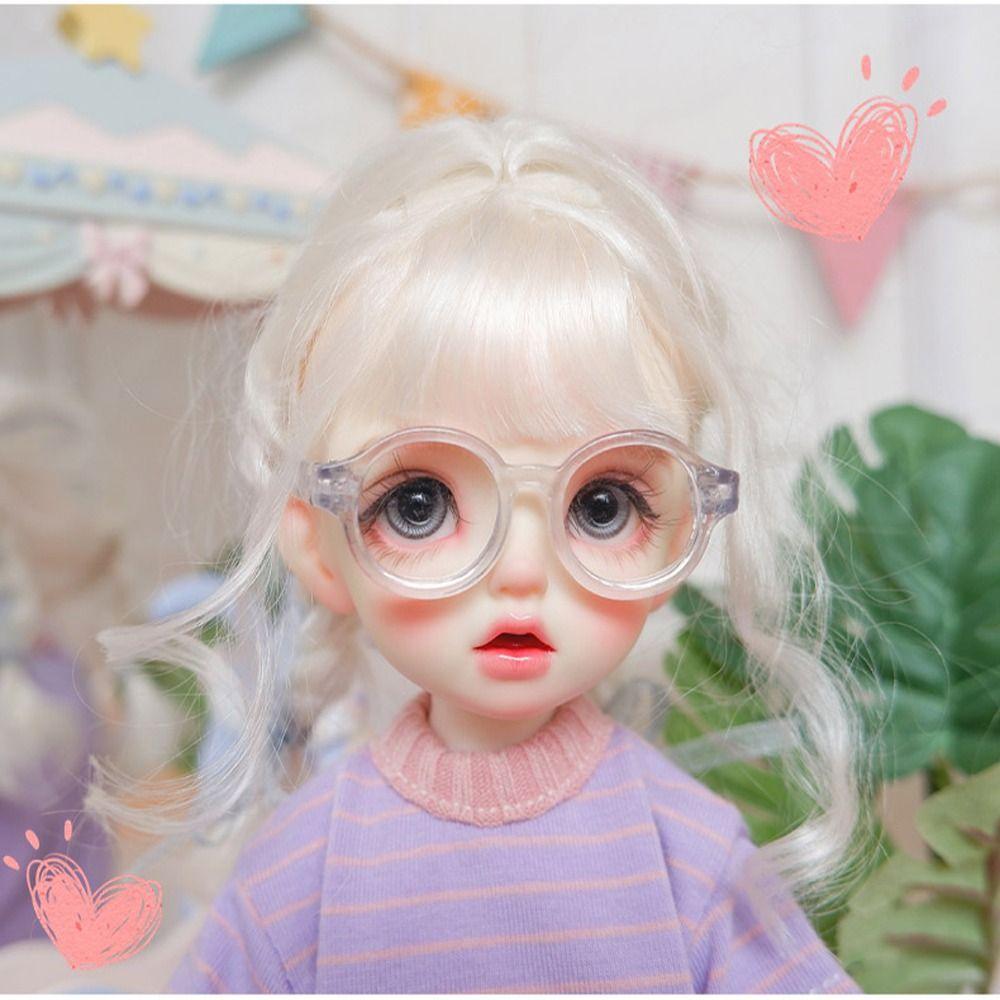 Plastic Doll Mini Glasses Multi-color Doll Eyeglasses 4.5 cm/1.77 in Doll Eyewear  Doll Ornament