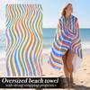 Asciugamano da Spiaggia Lussuoso Oversize | Asciugamano in Microfibra Morbido, Leggero, Peluche, Assorbente con Forti Proprietà di Avvolgimento | Adatto Per